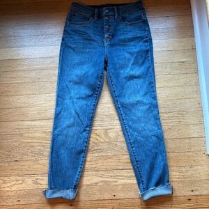 J. Crew High Rise Blue Jeans